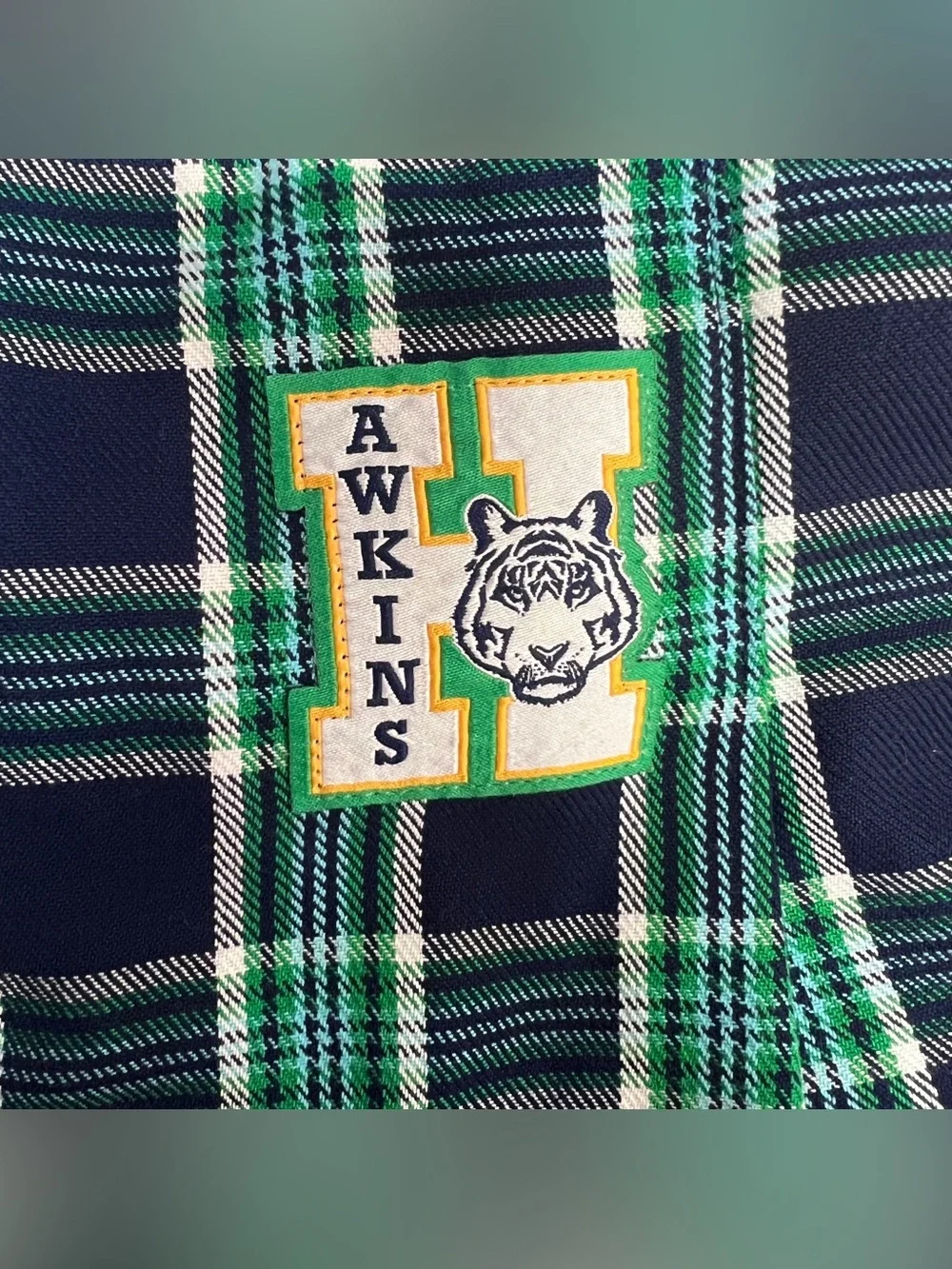 Justice x Stranger Things Plaid Skort 🐯 Hawkins Tigers, Size S (7/8)